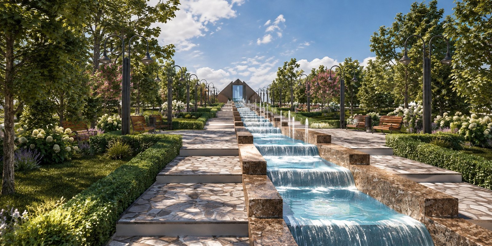 Chechnya Waterfall Park — 3